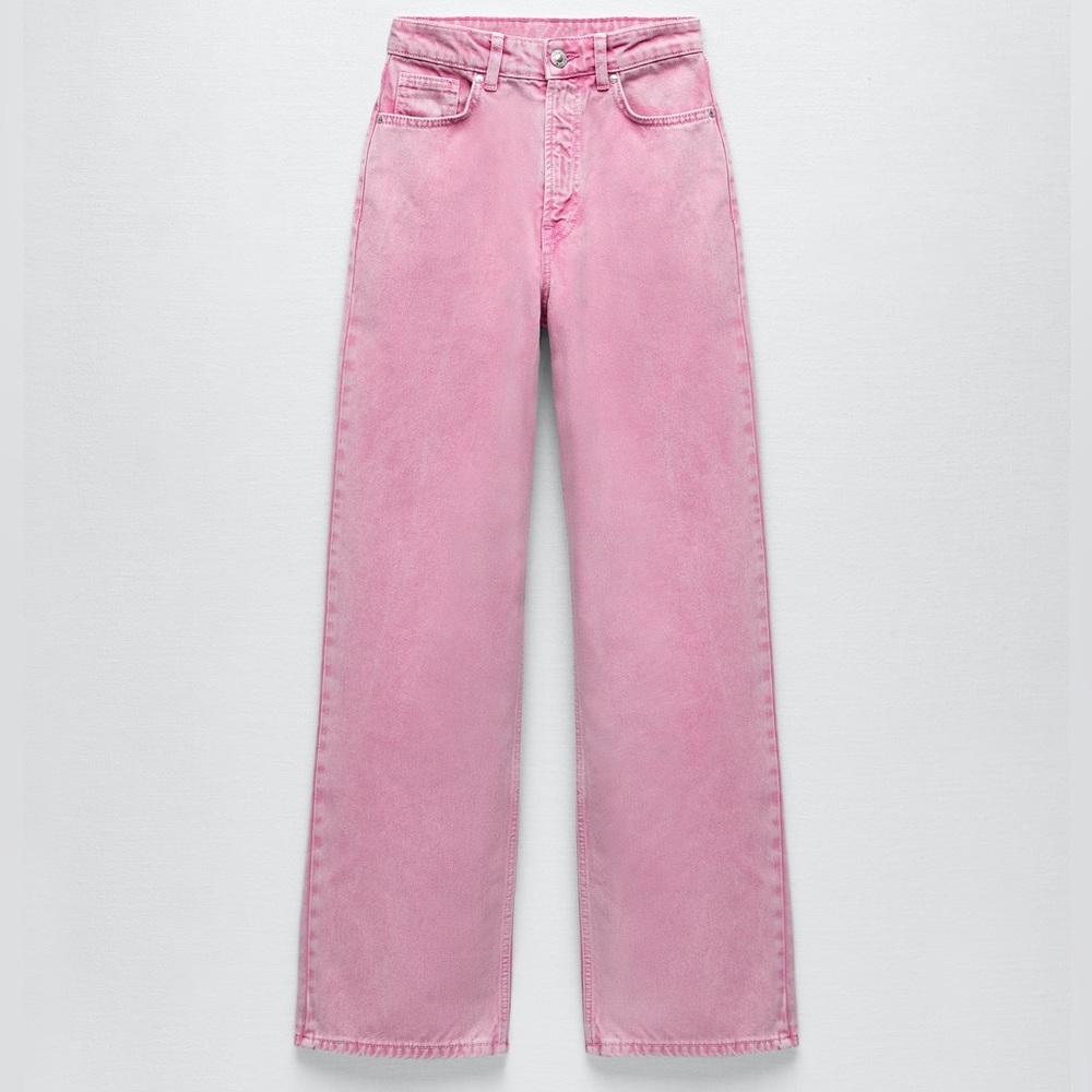 Zara Z1975 Wide Leg Long Length Jeans